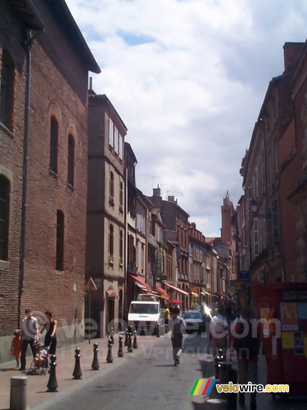 Toulouse - Straat naar de Cathédrale St Etienne