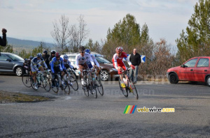 The breakaway in the climb of the Petit Galibier (363x)