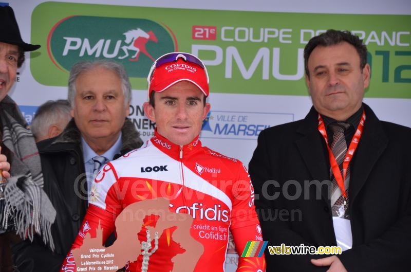 Samuel Dumoulin (Cofidis) sur le podium (2)