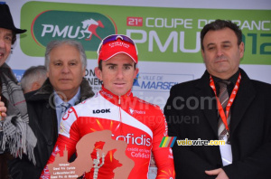 Samuel Dumoulin (Cofidis) sur le podium (2) (505x)