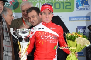Samuel Dumoulin (Cofidis) on the podium (3) (370x)