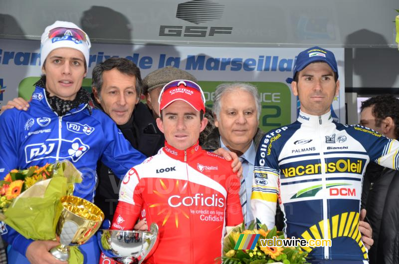 Het podium van de Grand Prix La Marseillaise