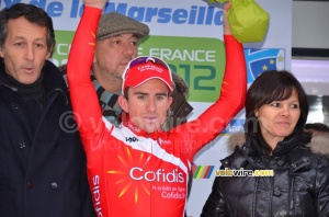 Samuel Dumoulin (Cofidis) on the podium (4) (448x)