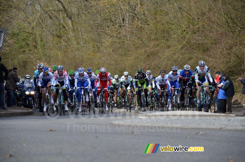 Thomas de Gendt (Vacansoleil-DCM) op weg naar de top