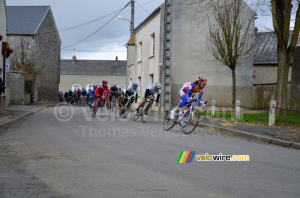 Laurens ten Dam (Rabobank) leading the peloton (662x)