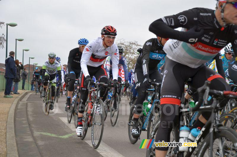 Tejay van Garderen (BMC Racing Team) bij de start in Vierzon