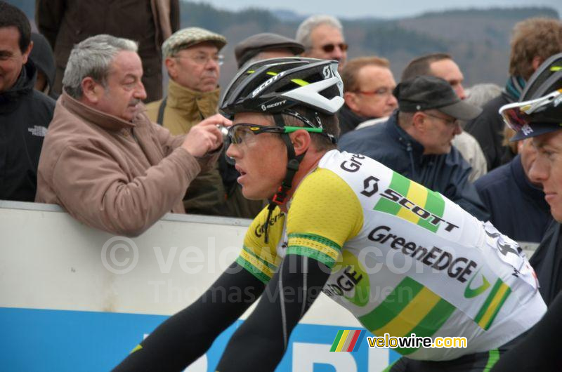 Simon Gerrans (GreenEDGE) après l'arrivée