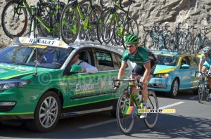 Thomas Voeckler (Team Europcar) on the Col des Lèques (527x)