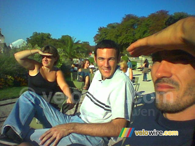 Virginie, Bernard & Fabian in het Parc de Luxembourg