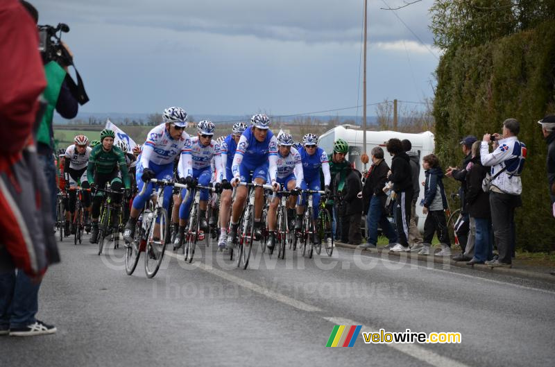 FDJ BigMat aan de kop van het peloton