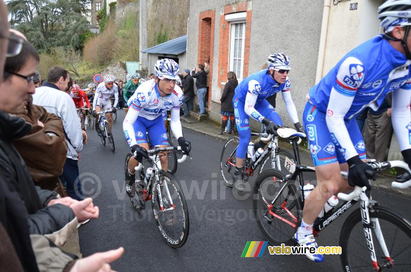 Pierrick Fdrigo & Arnaud Dmare (FDJ BigMat) op de Cte de Bohardy