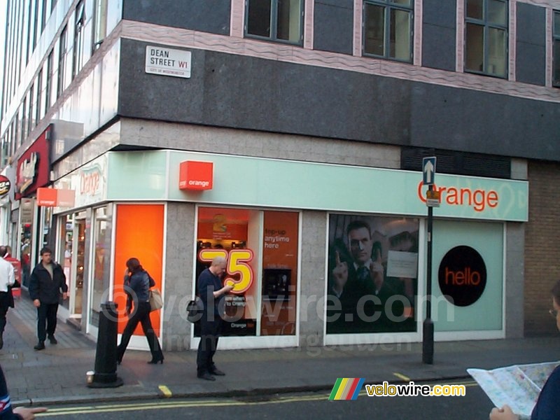 Un magasin Orange à Londres