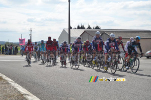 Lotto-Belisol dans le peloton (459x)