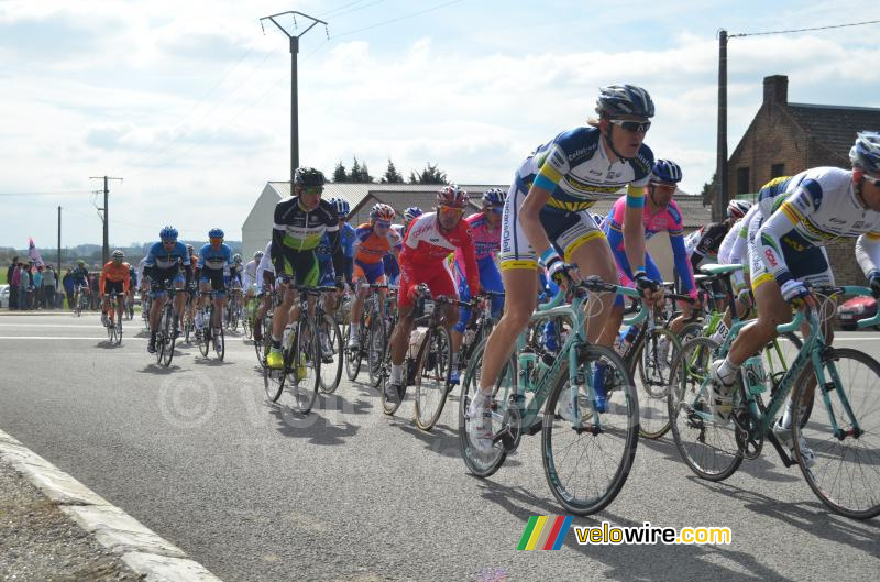 Leonardo Duque (Cofidis) in het peloton