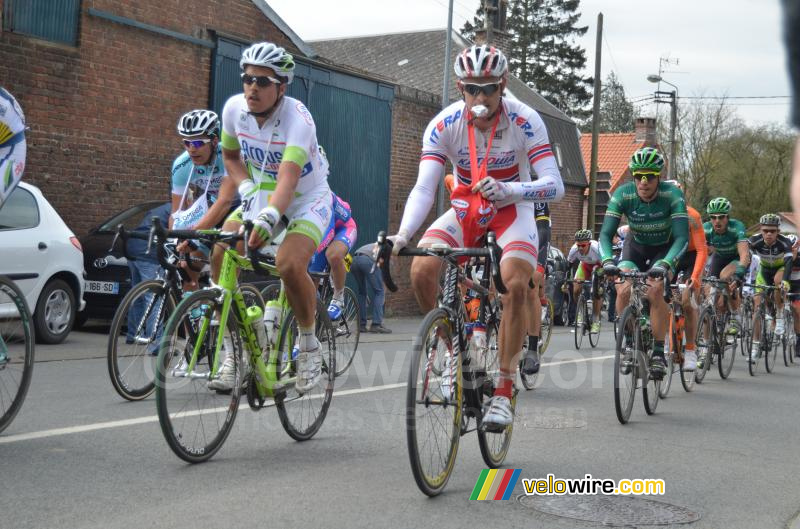 Alexander Kristoff (Katusha Team) met zijn voedingszakje