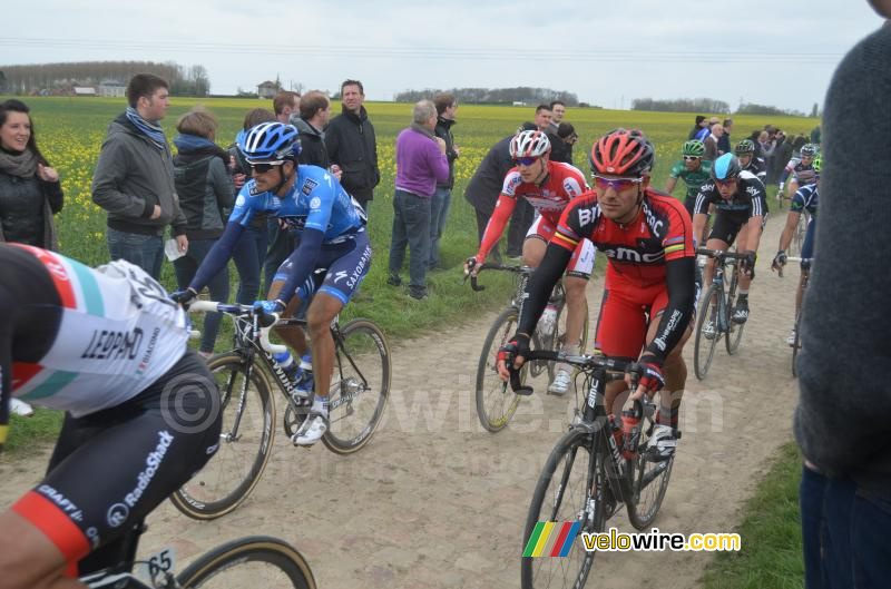 Thor Hushovd (BMC) & Lucas Sebastian Haedo (Saxo)