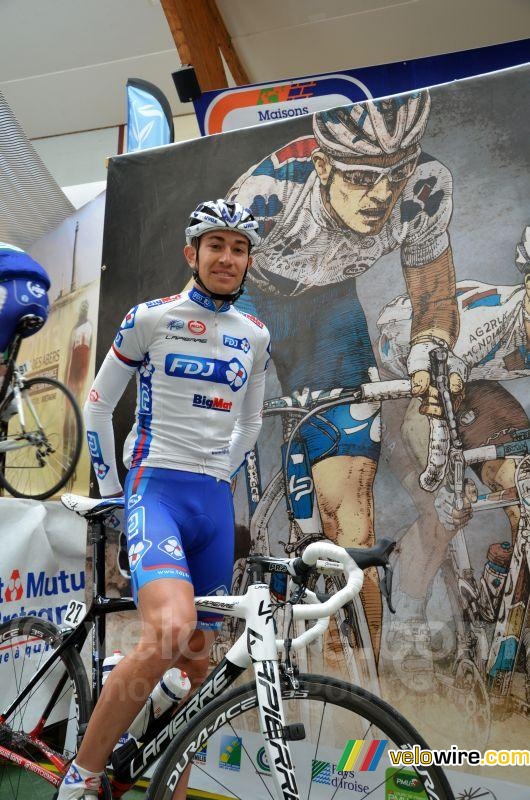 Jérémy Roy (FDJ BigMat) with his drawing as the winner in 2010 (2)