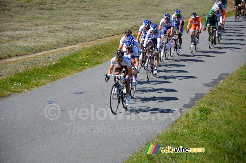 Anthony Ravard (AG2R La Mondiale) en tête du peloton