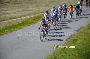 Anthony Ravard (AG2R La Mondiale) en tête du peloton (386x)