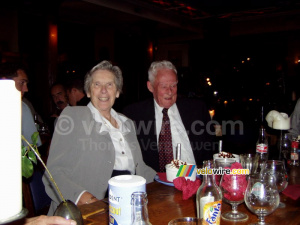 My grandparents with the party dessert (282x)