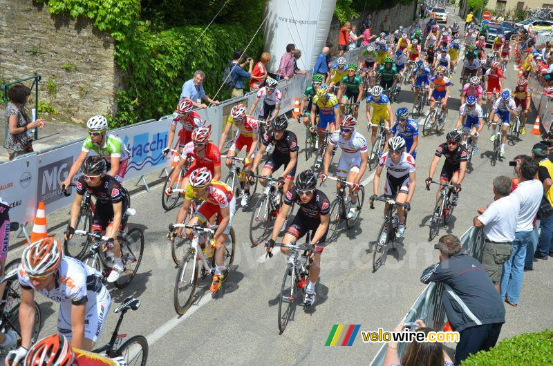 The peloton at the start