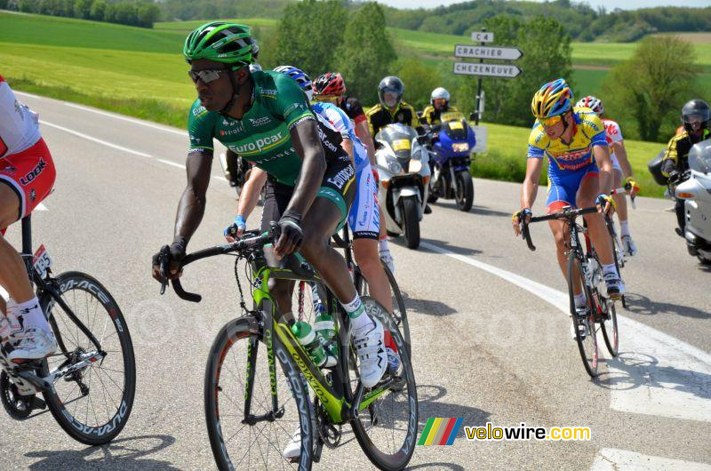 Kévin Reza (Team Europcar) dans le groupe de tête