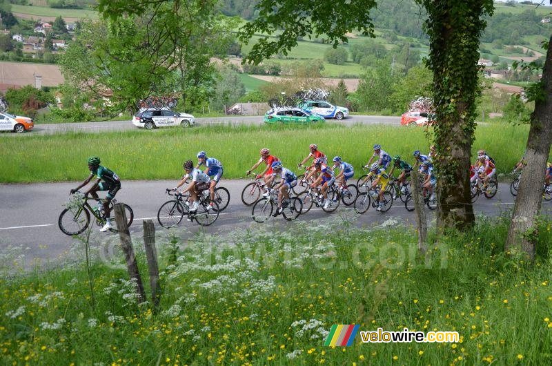 The leading group on the Côte de Demptézieu