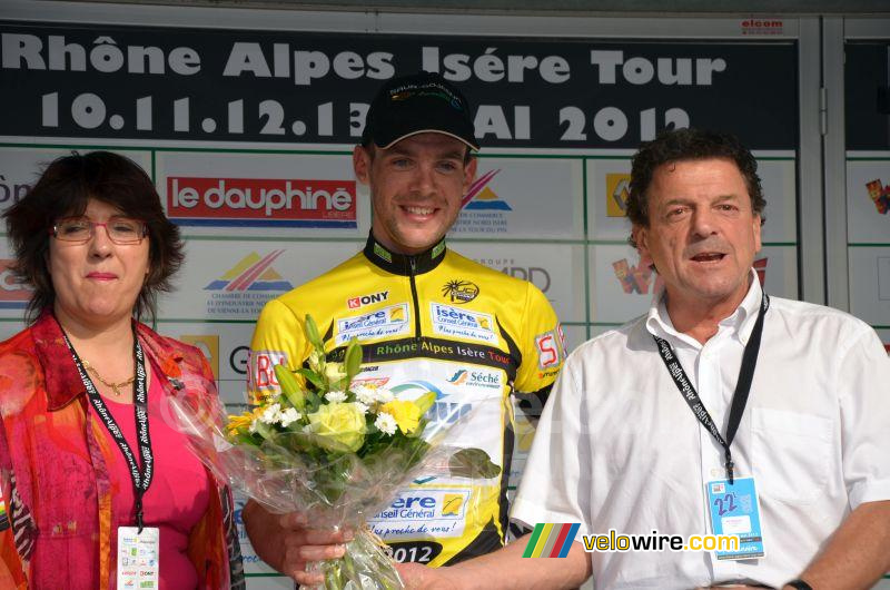 Paul Poux (Saur-Sojasun), premier maillot jaune