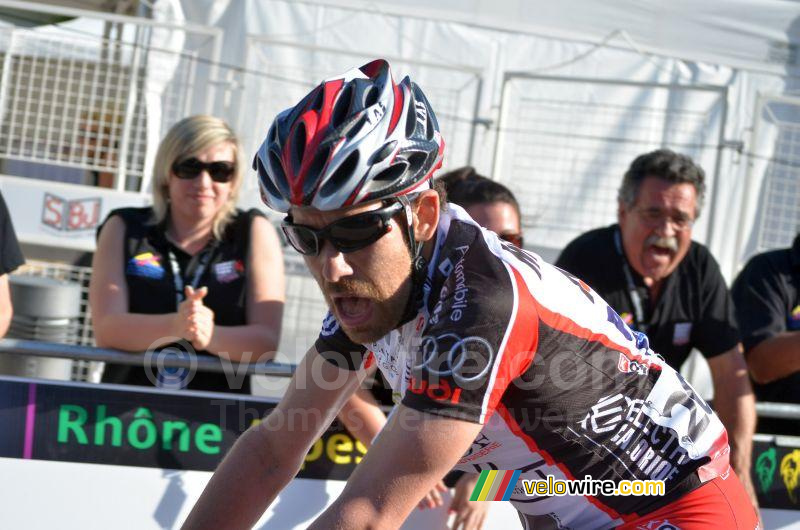 Frédéric Talpin (VC Caladois) after the finish