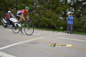 Jérôme Cousin (Team Europcar) au sommet du Col de l'Oeillon (254x)