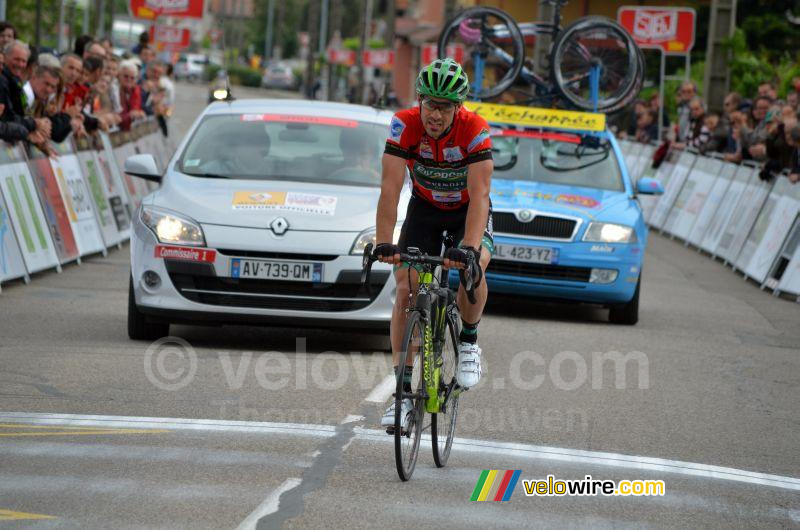 Jérôme Cousin (Team Europcar) passe la ligne