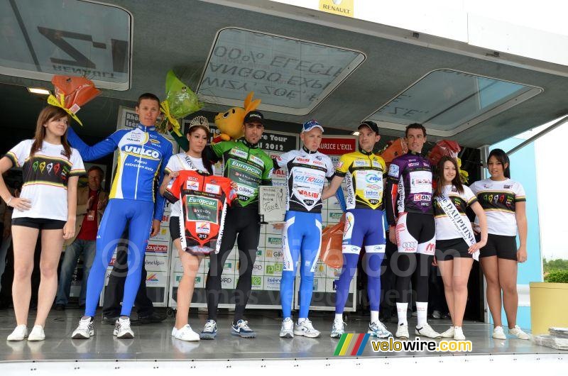 The podium of the 3rd stage