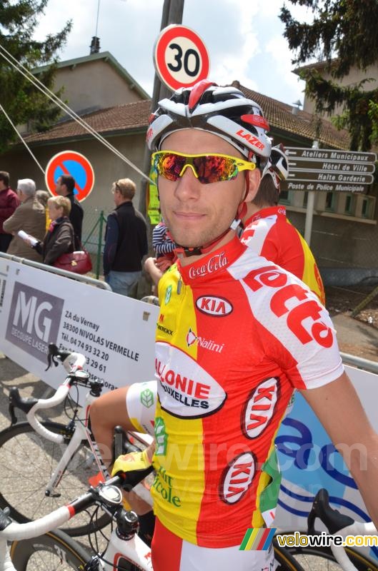 Quentin Bertholet (Wallonie Bruxelles-CA) with his green bib number