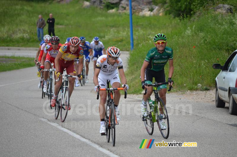 Perrig Quemeneur (Europcar) & Sbastien Duret (Bretagne-Schuller) in de kopgroep