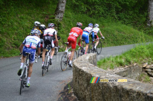 Le groupe de tête sur le col (304x)