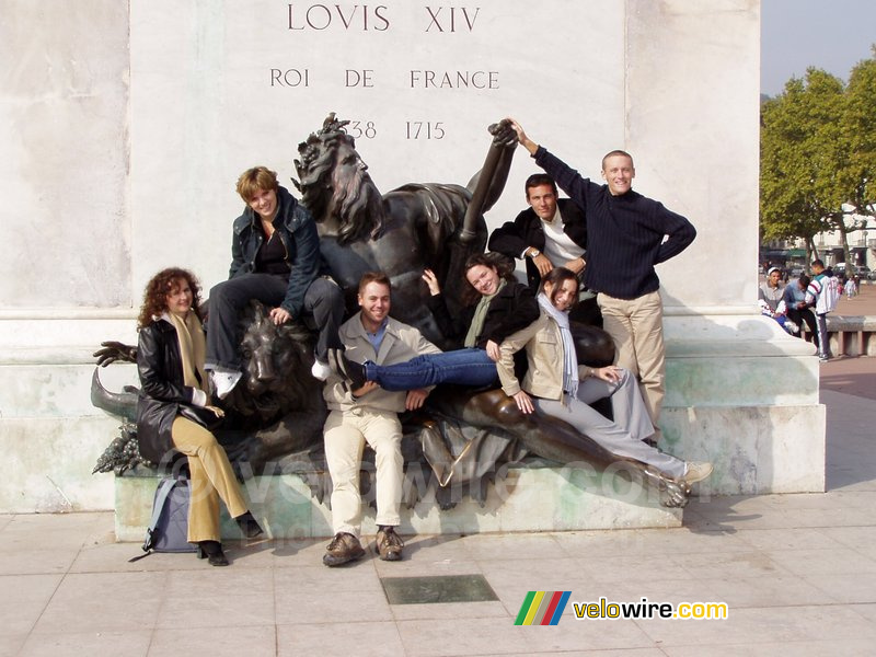 Marie-Laure, Virginie, Stefan, Anne-Cécile, Marie-Laure, Bernard en Florent