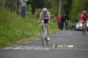 Thomas Lebas (Bridgestone Anchor) on the Col de Portes (306x)