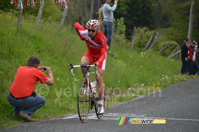 David Moncoutié (Cofidis) op de Col de Portes