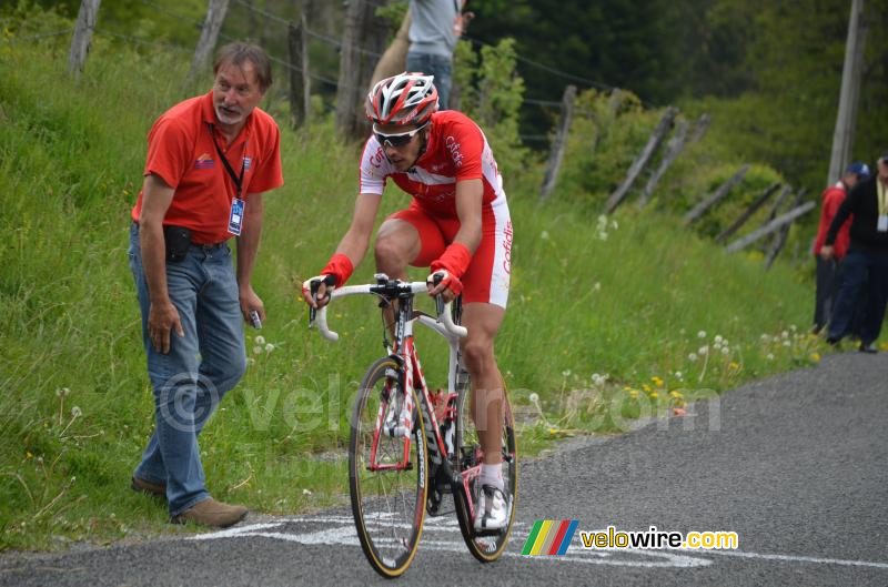 Rémy di Grégorio (Cofidis) sur le Col de Portes