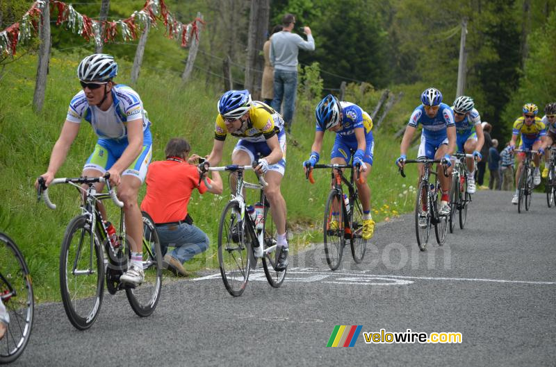 Paul Poux (Saur-Sojasun) sur le Col de Portes