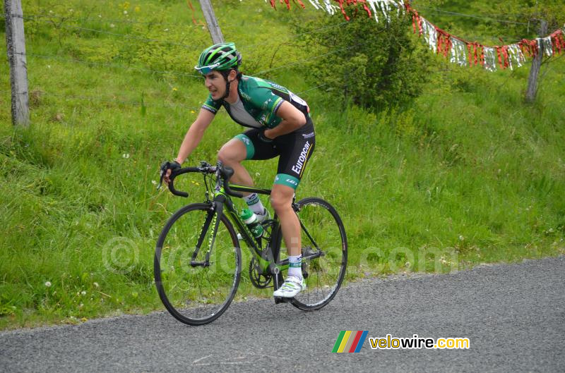 Angelo Tulik (Team Europcar) op de Col de Portes