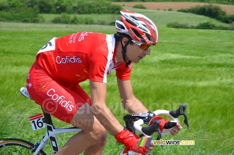 David Moncoutié (Cofidis) dans l'échappée