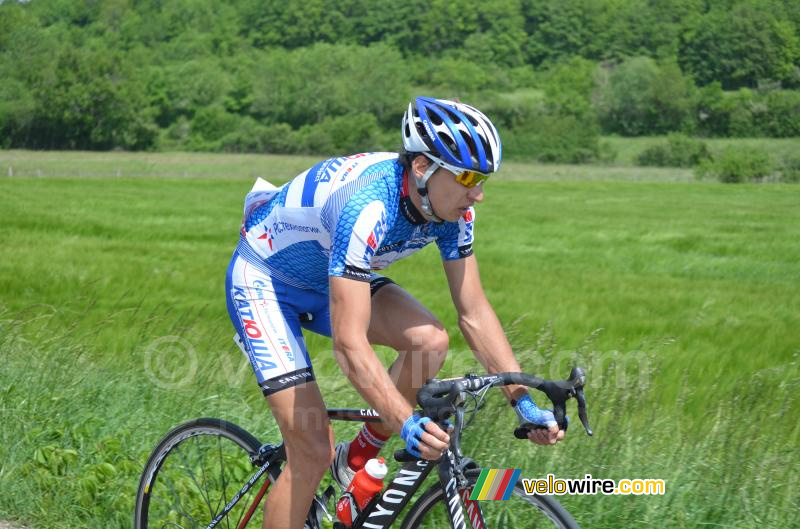 Sergey Rudaskov (Itera-Katusha) dans l'échappée