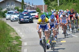 Paul Poux (Saur-Sojasun) tire sur le peloton (2) (165x)