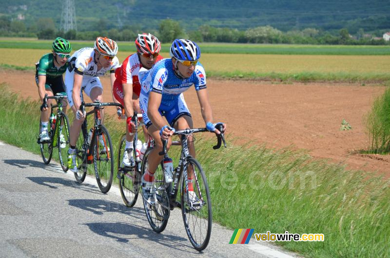 The final breakaway with Tulik, Berthou, Moncoutié & Rudaskov