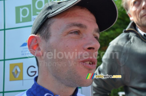 Paul Poux (Saur-Sojasun) pendant l'interview (343x)