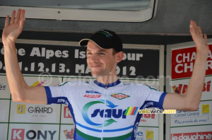 Paul Poux (Saur-Sojasun) content avec sa victoire finale (255x)
