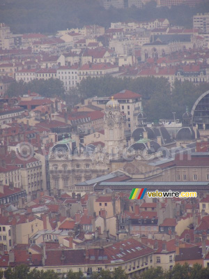 Lyon seen from the top of the hill of Fourvière (448x)
