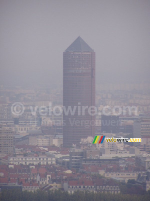 Lyon seen from the top of the hill of Fourvière (485x)