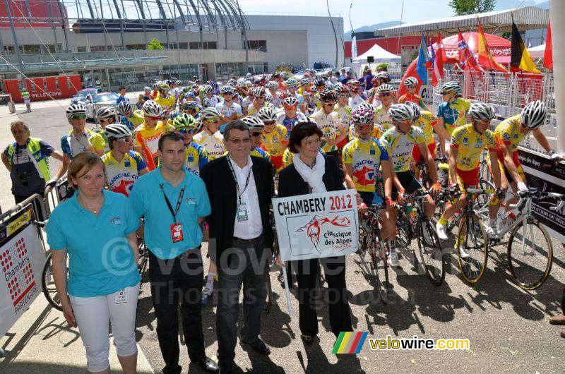 The mayor of Chambéry at the start